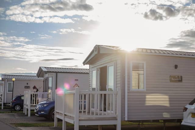 Our beautiful gold standard caravan boasted all the mod cons a family could need with a view of the sea which really delivered the wow factor.