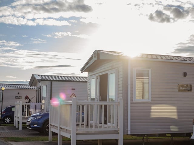 Our beautiful gold standard caravan boasted all the mod cons a family could need with a view of the sea which really delivered the wow factor.