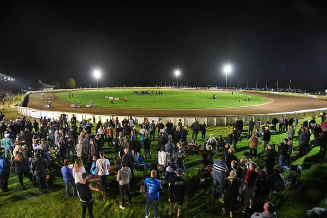 Fans at the recent 'Farewell to the Showground' meeting.