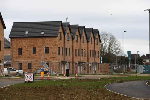 First homes at new Fletton Folly development at Great Haddon take shape