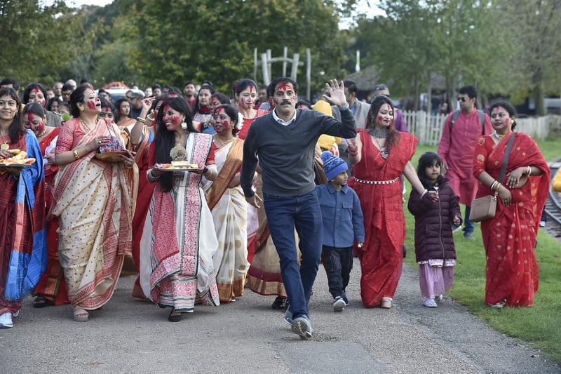 Durga Puja Autumn Festival Immersion Procession at Ferry Meadows