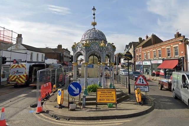 The Coronation Fountain will be moved from a Broad Street traffic island to the pavement