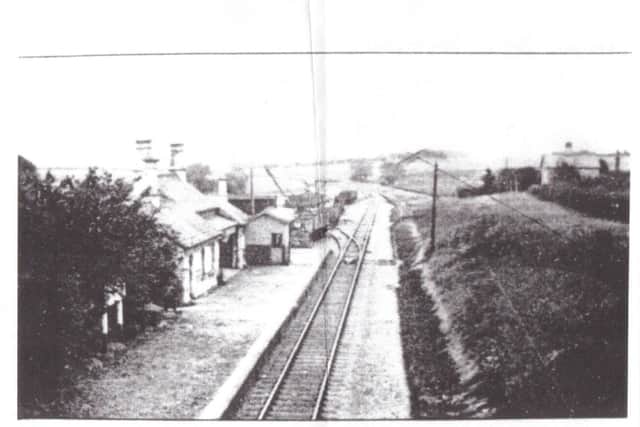 The Victorian railway station near Wansford Road, in Sutton village, in its heyday but which has now been earmarked for relocation to Peterborough under plans to widen the A47 road.