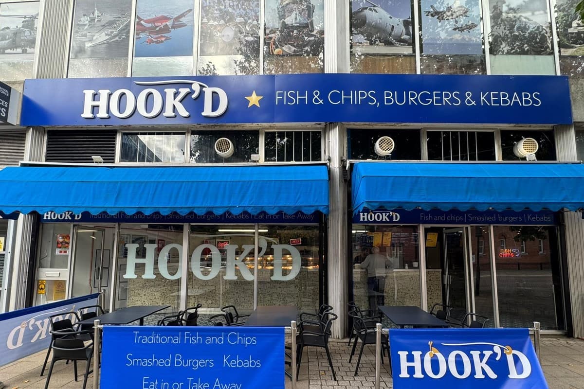 Ein erster Blick auf das Restaurant Hook'd im Stadtzentrum von ...