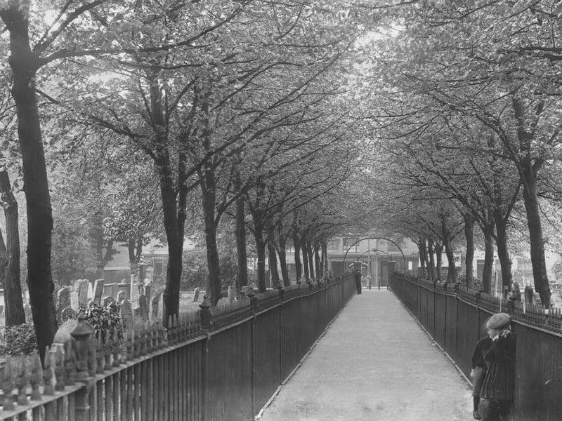 The old graveyard where Queensgate Roundabout now stands