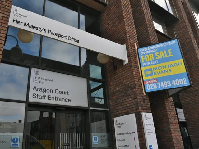 Peterborough's Passport Office in Midgate before its sale. Now plans have been drawn up to convert the building into flats.