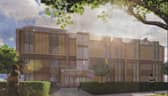 This image shows how the former offices in Bretton Way, Bretton, Peterborough,  will look once converted into a range of apartments