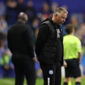 Peterborough United Manager Darren Ferguson cuts a dejected figure on the touchline. Photo: Joe Dent.