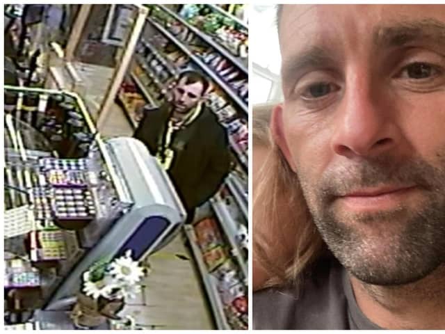 Police released these images of David yesterday, including the last known CCTV images of him