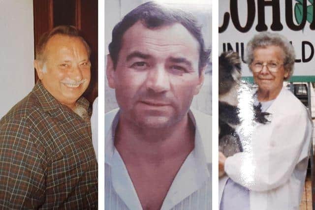 George Lowlett, David Poole and Margaret Canham.