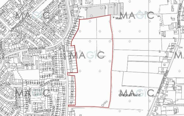 The location of the new homes in Wisbech.