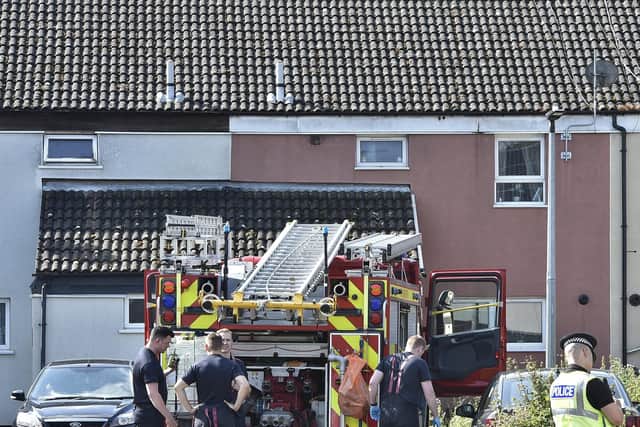 House fire at Crabtree, Paston.