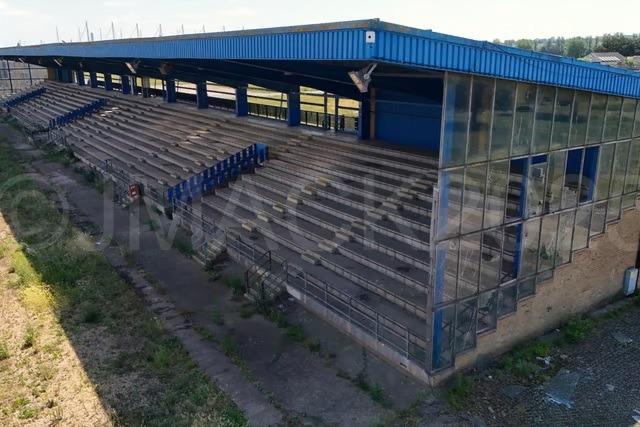 The old grandstands at the showground