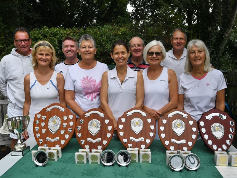 Finalists at the Longthorpe Lawn Tennis Club event