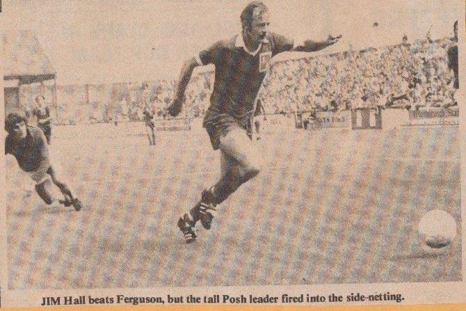Former Cobblers' centre forward Jim Hall scored the only goal for Posh in a Division Four game in September, 1969 in front of just over 8,500 fans.