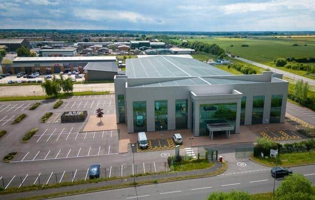 1 Lysander Drive on Northfields Industrial Estate in Market Deeping which has gone on the market for a guide price of £8.5 million.