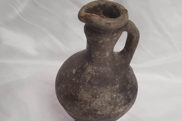 A 2,000-year-old jug was found during archaeological work in Peterborough