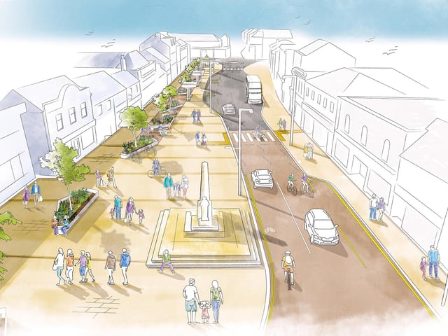 Artistic impression of Broad Street.