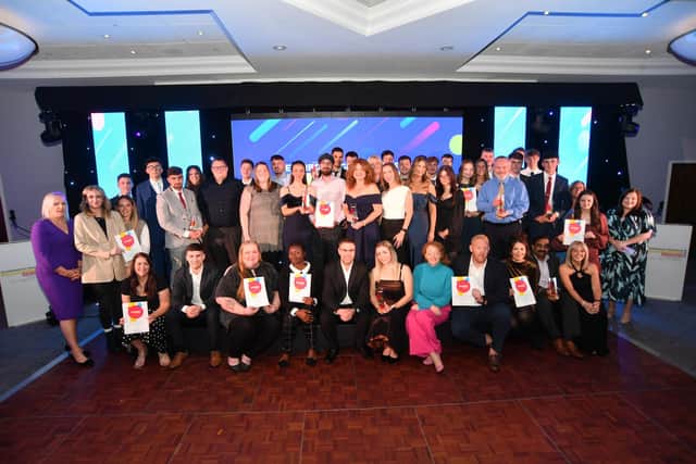 The winners and finalists at the  Peterborough Telegraph Apprenticeship Awards 2024
