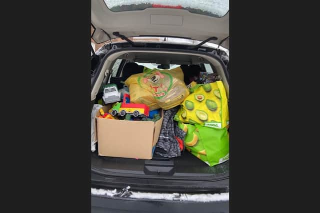 Some of the toys donated by Social Work students at Anglia Ruskin University Peterborough.