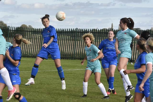 Emma Pollard in action for Whittlesey Ladies. Photo: David Lowndes.