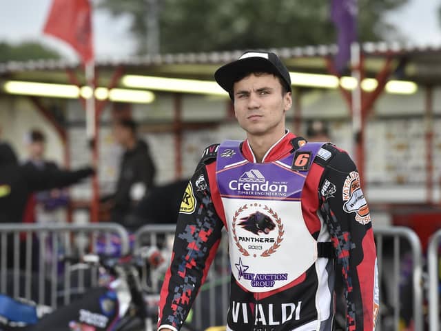Patryk Wojdylo at the East of England Arena on Monday. Photo: David Lowndes.