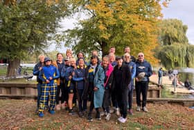 Peterborough City rowers at Huntingdon.