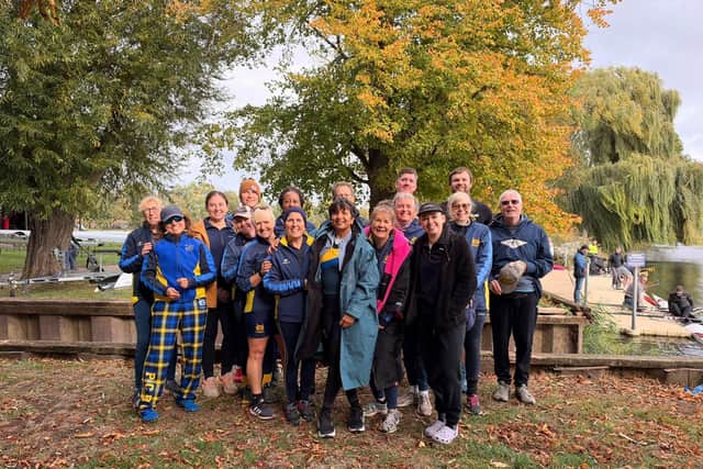 Peterborough City rowers at Huntingdon.