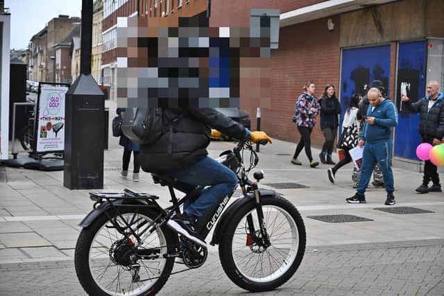 The Peterborough Telegraph photographed a number of cyclists breaking the rules