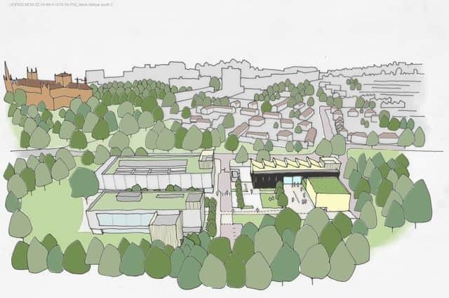 This image show how the third phase of ARU Peterborough will fit in with phase one and two.