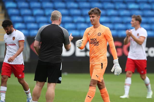Young Posh goalkeeper Will Lakin could play for Kettering against Peterborough Sports on Tuesday. Photo: Joe Dent/theposh.com