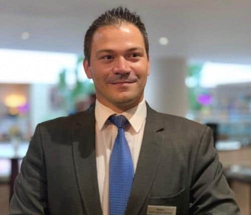 Bruno Duarte Gomes, the new Food & Beverage Manager at the Hilton Garden Inn in Peterborough.