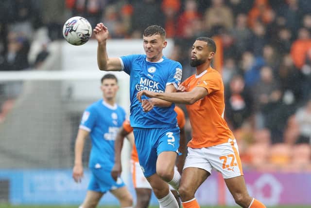 Peterborough United host Blackpool in League One. Photo: Joe Dent.