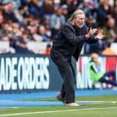 Posh boss Robbie Savage on the touchline against Leicester City. Photo Joe Dent/theposh.com.