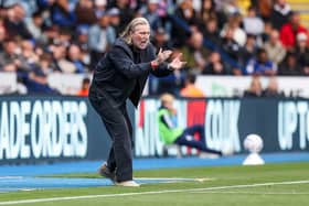 Posh boss Robbie Savage on the touchline against Leicester City. Photo Joe Dent/theposh.com.