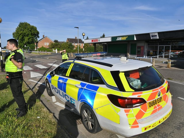A large cordon in place this morning.
