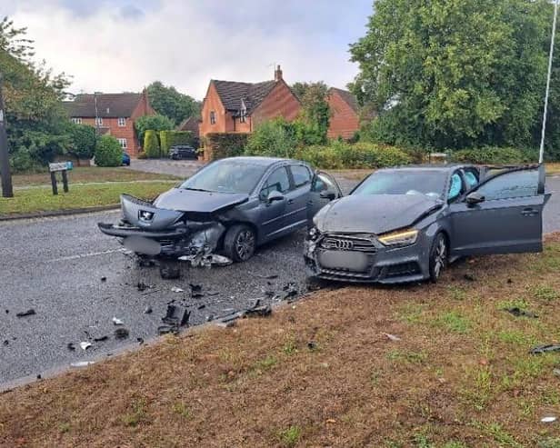 The scene of the crash