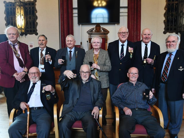 Nuclear bomb test veterans were presented with new medals at Peterborough Town Hall by Mayor of Peterborough Nick Sandford