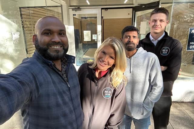 Mohamed Fayas Athambawa, Danielle Best, Manoj Kumar Maruthan and Mexi Bean Express Operations Manager Jake Malpas.