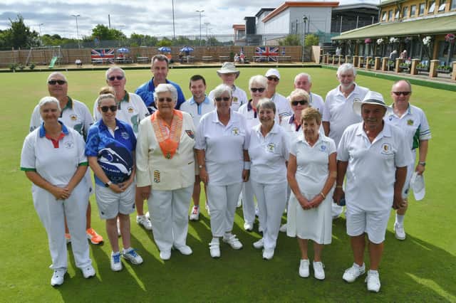 Bowlers gather ahead of the Northants County Bowls Championships at the Parkway Club.