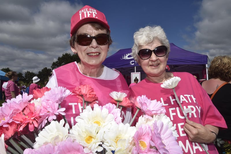 Burghley Park and Peterborough Ladies cancer fundraisers Anne Lynch and Sue Charlton
