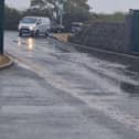Drains struggled to cope in the rain