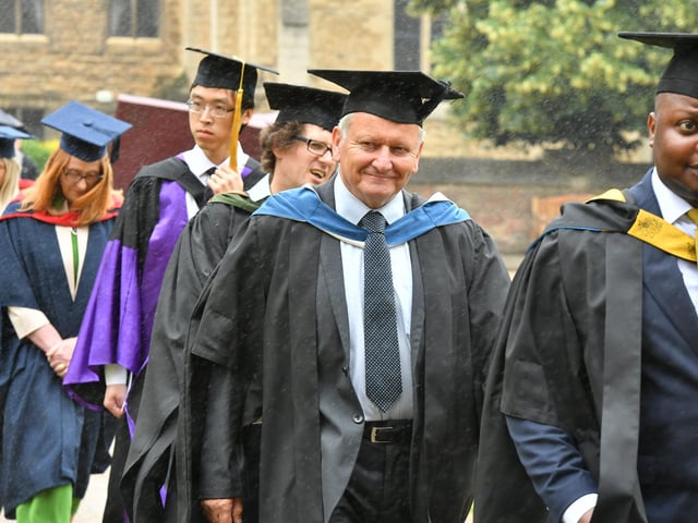 The ceremony took place at Peterborough Cathedral