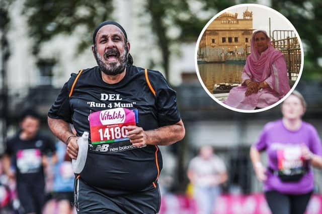 Del was running in memory of mum Ranjit