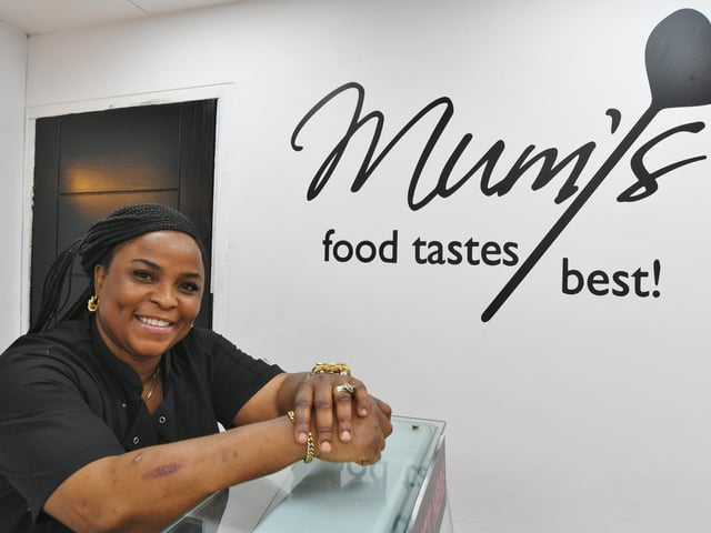 Tosin inside her new restaurant.