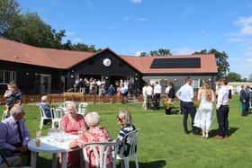 The opening of the new pavilion.