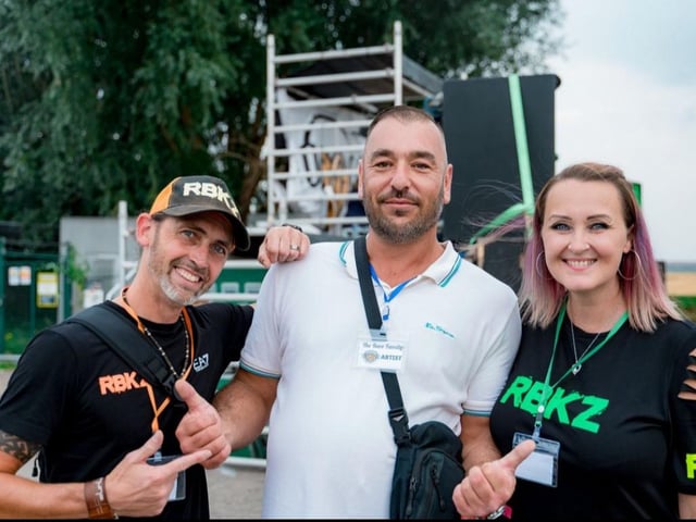 Enjoying themselves with The Rave Family