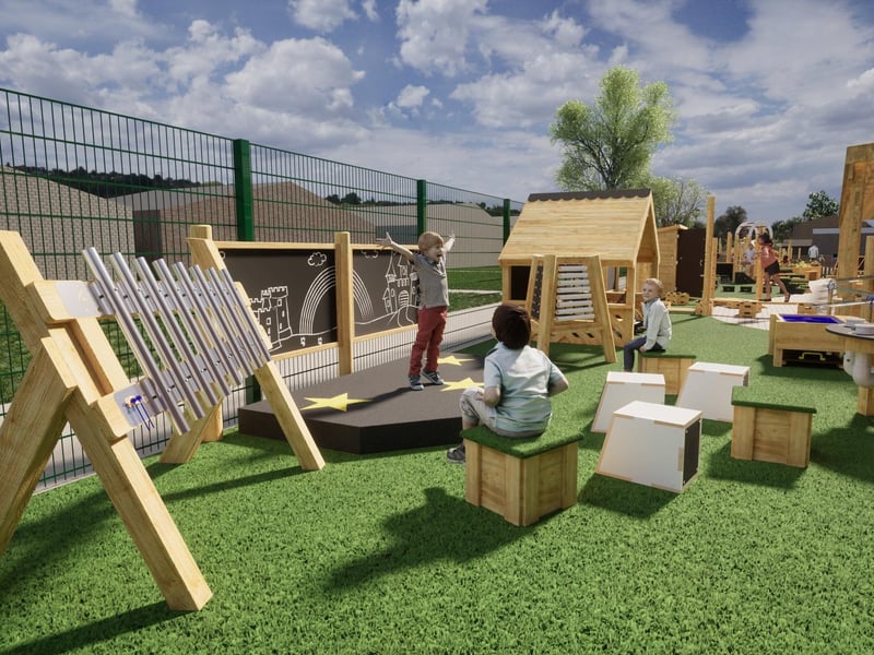 Plans for the new play area.