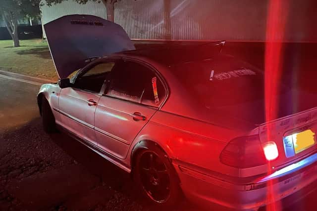 Police said this vehicle examined and found to have numerous serious defects. A prohibition was placed on it, meaning it could not move until the defects rectified