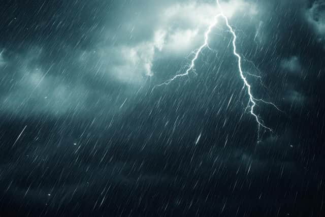 A storm warning has been issued